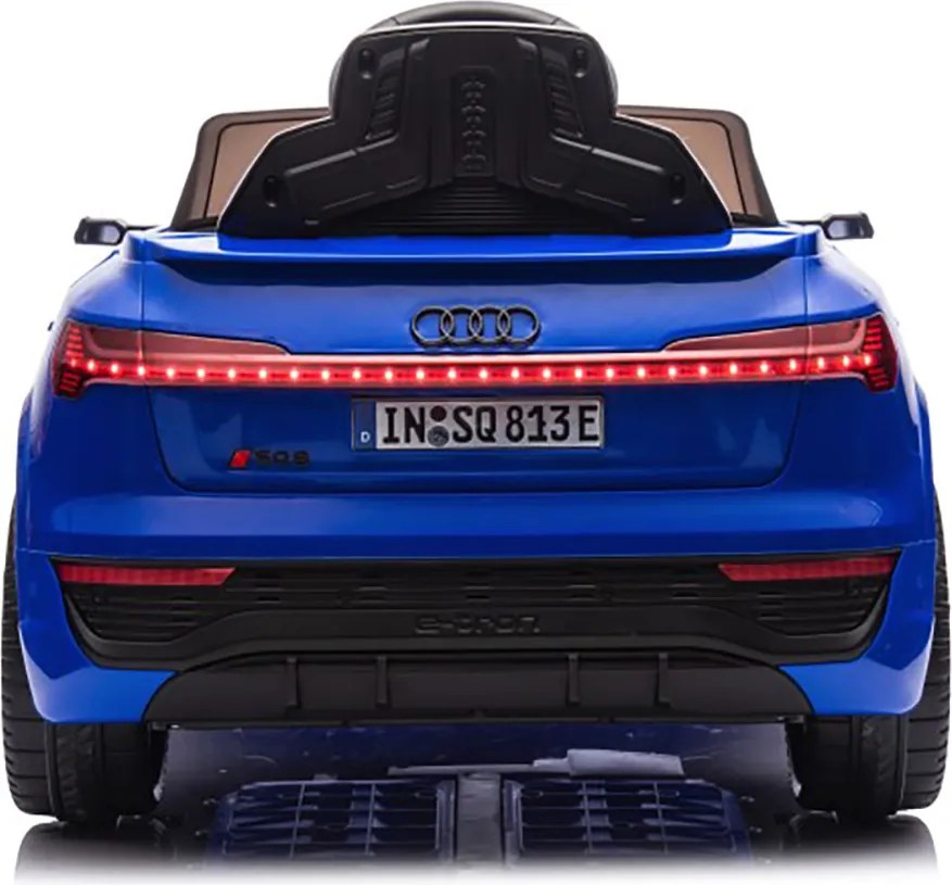 Macchina Elettrica per Bambini 12V Licenza Ufficiale Audi SQ8 E-Tron con Telecomando e Sedile Pelle Blu...