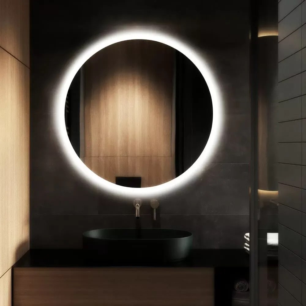 Specchio bagno rotondo Ø70 cm retroilluminato led KASAR-70 - KAMALU