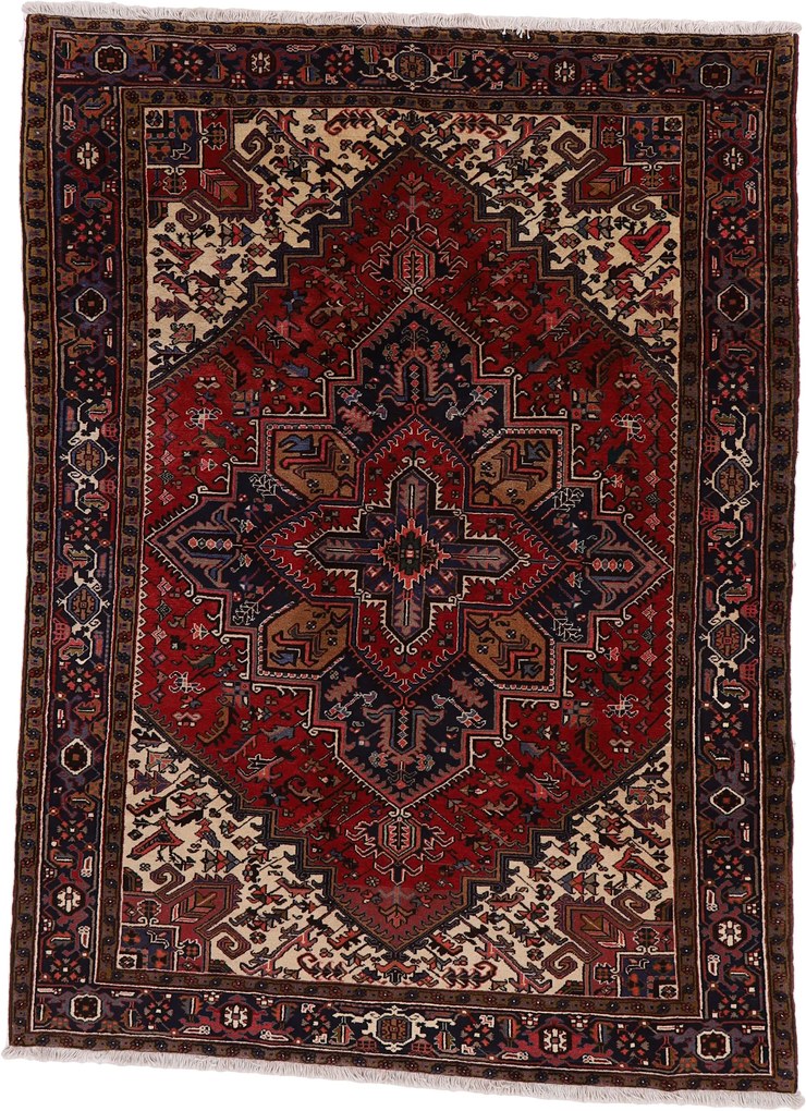 Heriz Tappeto persiano 210 x 280 (Iran) Annodato A Mano