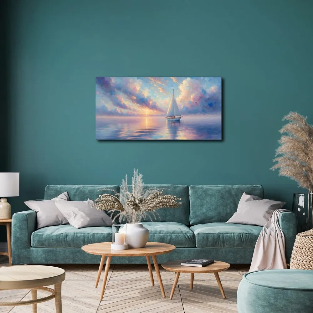 Quadro su tela – Barca a vela romantica