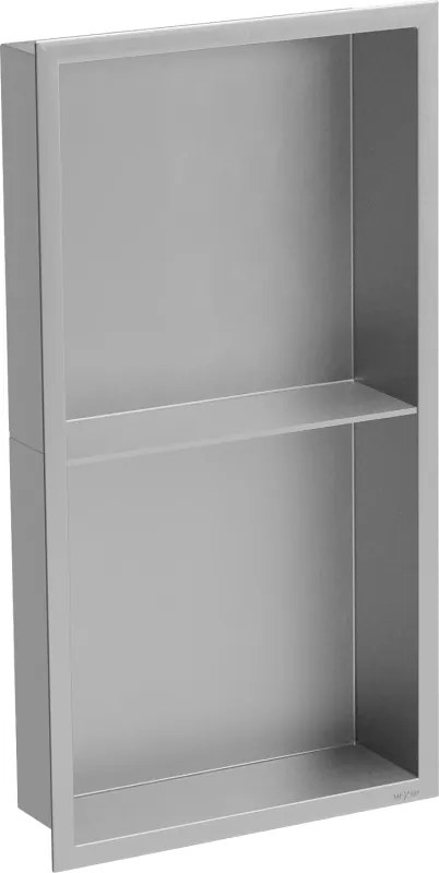 Mexen X-Wall-R mensola da incasso con cornice e ripiano 60 x 30 cm, inox - 1910603010S