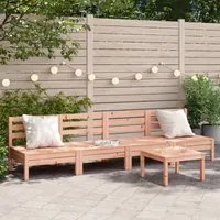 Divani Senza Braccioli da Giardino 4pz Legno Massello Douglas 838010