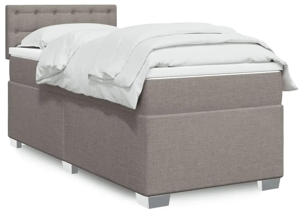 Giroletto A Molle Con Materasso Tortora 100x200 Cm İn Tessuto /