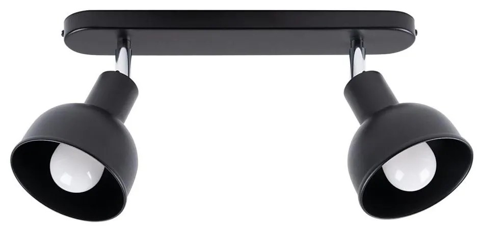 Sollux SL.1317 - Faretto ELBA 2xE27/15W/230V nero