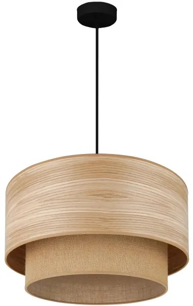 Brilagi - Lampadario a sospensione con filo MONTANA BOHO 1xE27/15W/230V diametro 45 cm marrone/nero