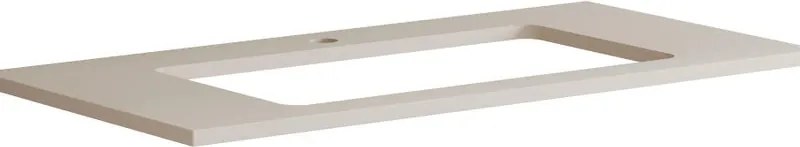 Top per lavabo Niwa L 90 x H 1.8 x P 46 cm laccato opaco sabbia truciolare