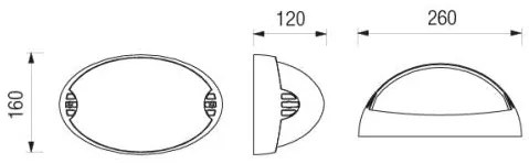 Airone Led 26X16Cm 9W 3000°K