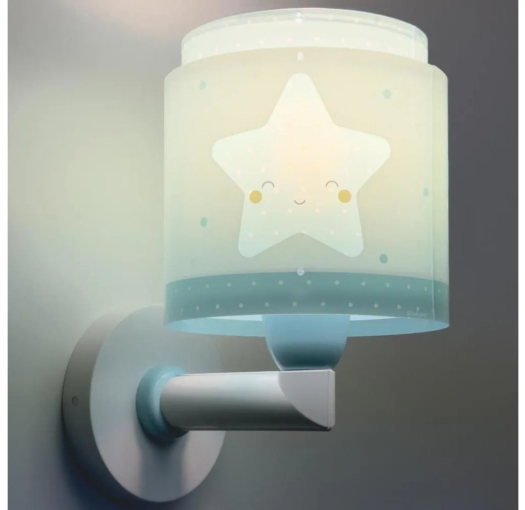 Dalber 76019T - Applique per bambini BABY DREAMS 1xE27/15W/230V blu