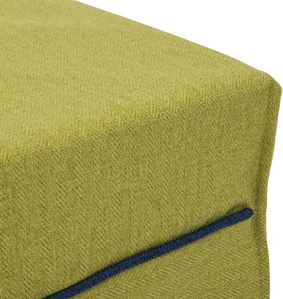 Pouf letto brandina pieghevole 80x80 BIN con tessuto VERDE