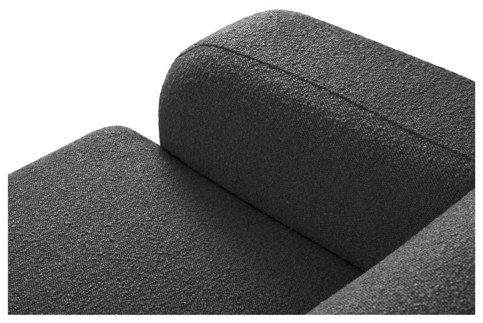 Divano angolare grigio scuro in tessuto bouclé (angolo destro) Molino - Micadoni Home