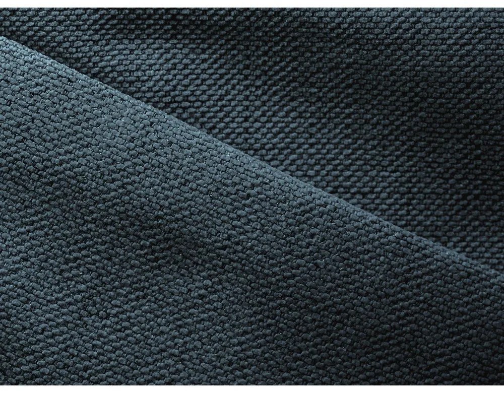 Divano angolare blu allungabile/con contenitore Nanea – Makamii