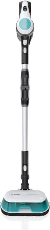 Bosch Unlimited 7 ProHygienic Aqua BCS71HYG2 Scopa Elettrica Lavapavimenti 2 in 1 Senza Fili, Spazzola DynamicAqua 2in1, Spazzola Tradizionale, Bianco