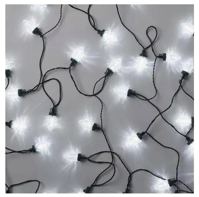 Catena di Natale LED da esterno 50xLED/8 funzioni 14,8 m IP44 bianco freddo