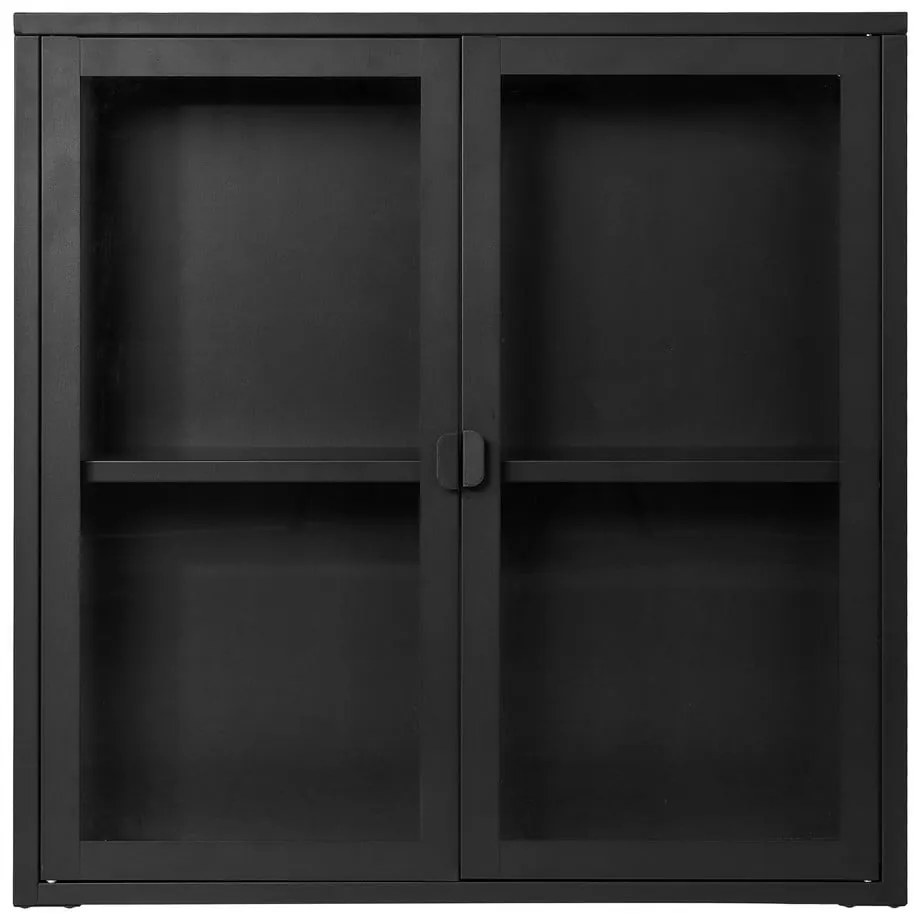 Vetrina da appendere in metallo nero 80x80 cm Brisbane - House Nordic