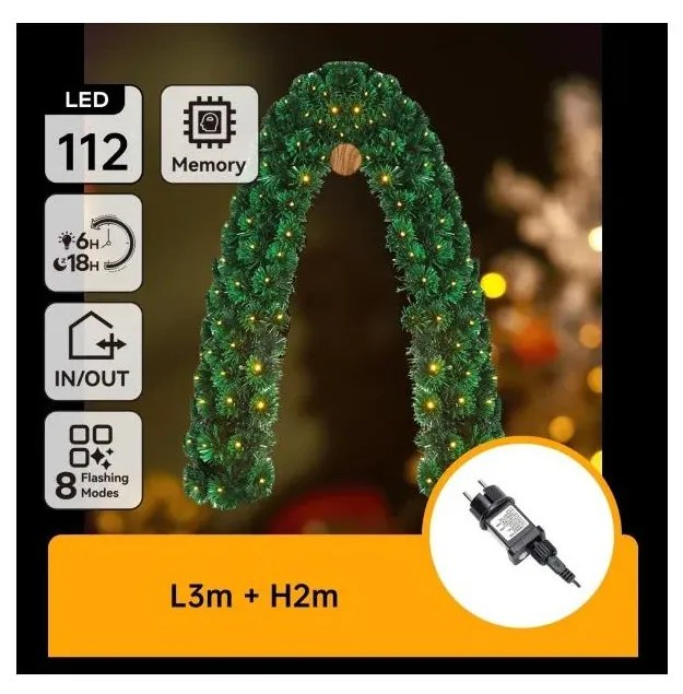 Aigostar - Decorazione natalizia LED da esterno 112xLED/3,6W/230V 2m IP44