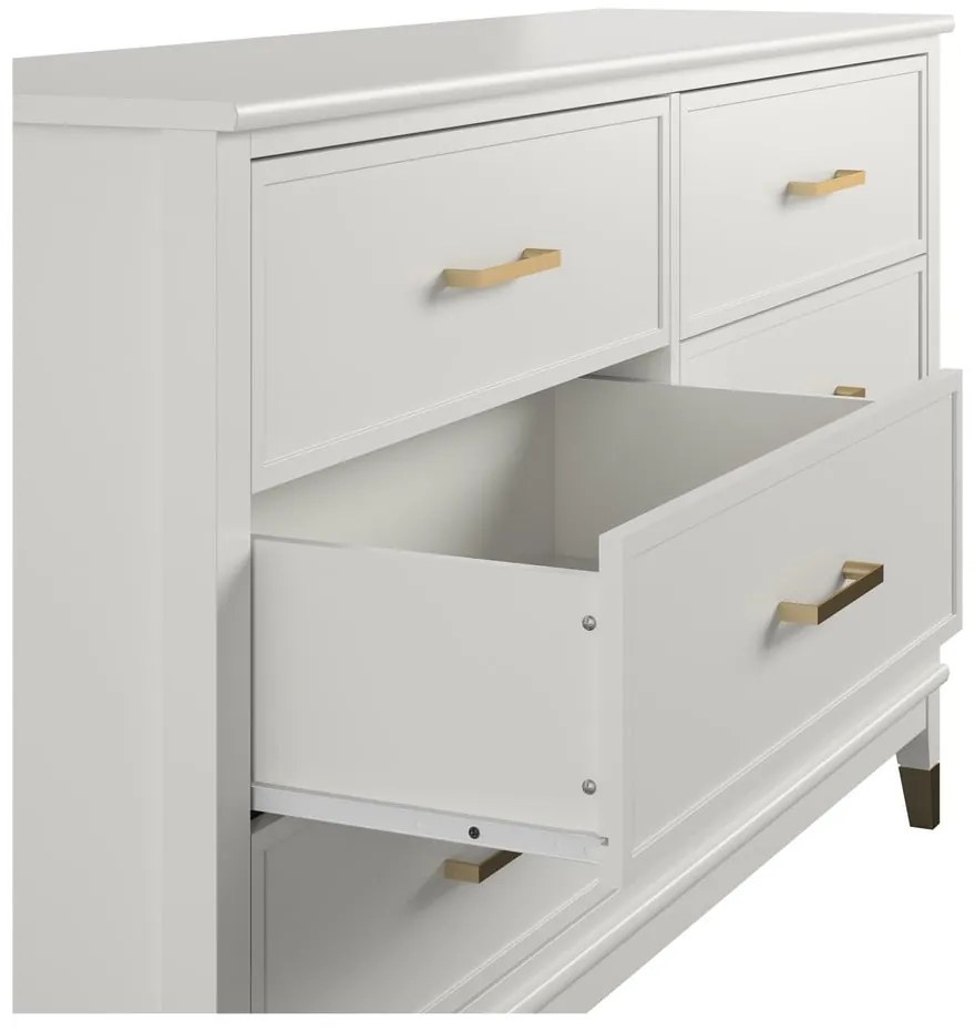 Cassettiera bianca , 144 x 85 cm Westerleigh - CosmoLiving by Cosmopolitan