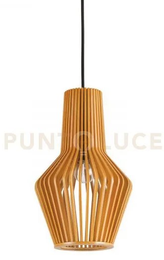 Citrus lampadario a sospensione in legno 1 luce attacco e27 d.20x32cm