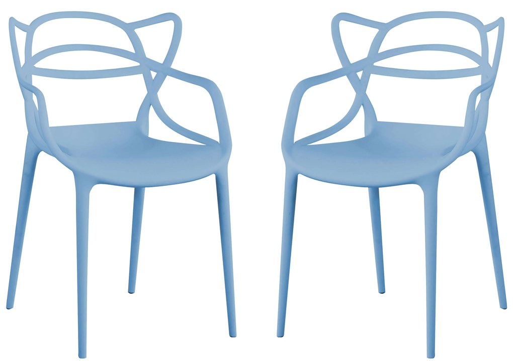 LALU - sedia in plastica set da 2