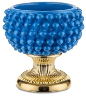 BONGELLI PREZIOSI vaso a forma di pigna siciliana d 25 cm blu