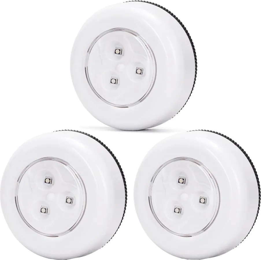 Aigostar - Set di 3 lampade da notte portatili LED RGB LED/3xAAA + telecomando