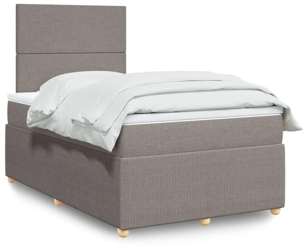 Giroletto A Molle Con Materasso Tortora 120x190 Cm İn Tessuto /