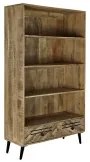 Scaffale DKD Home Decor Nero Metallo Marrone scuro Legno di mango 100 x 40 x 180 cm