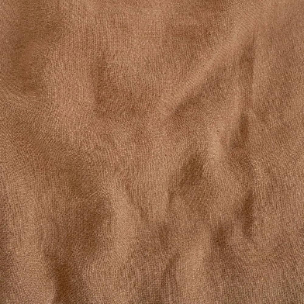 Biancheria marrone per letto matrimoniale 200x200 cm Camel - Linen Tales