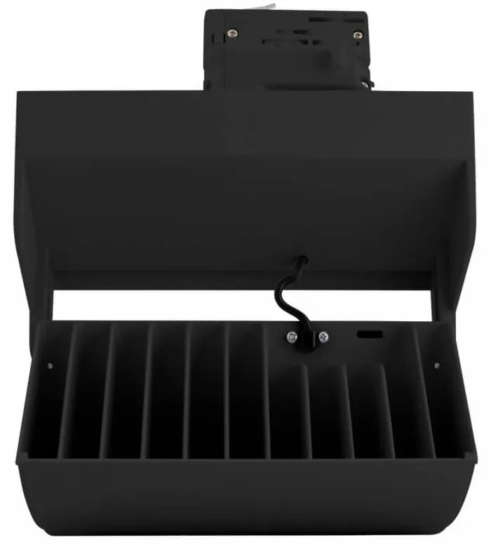 Faro LED 44W per Binario Trifase, 100°, Nero con driver Philips CRI92 Colore Bianco Caldo 3.000K