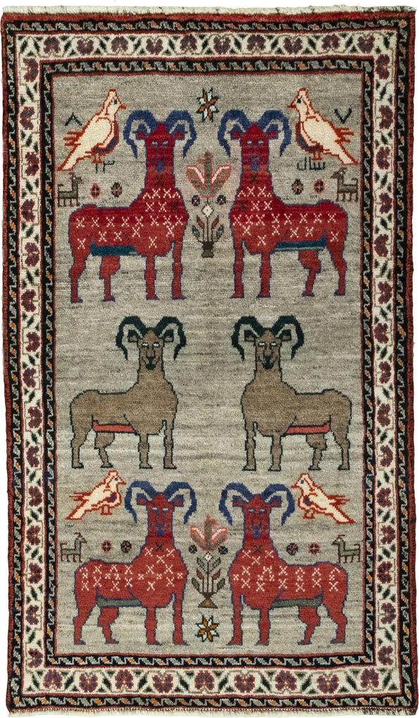 Gabbeh Tappeto 100 x 170 Nero (Iran) Annodato A Mano