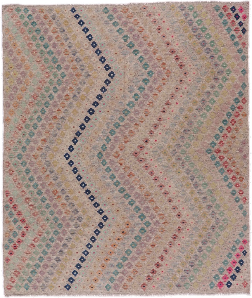 Kilim Tappeto 240 x 210 (Afghanistan) Tessuto A Mano