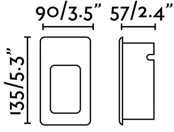 FARO 70399 - Applique a LED da esterno NASE-2 LED LED/3W/230V IP44