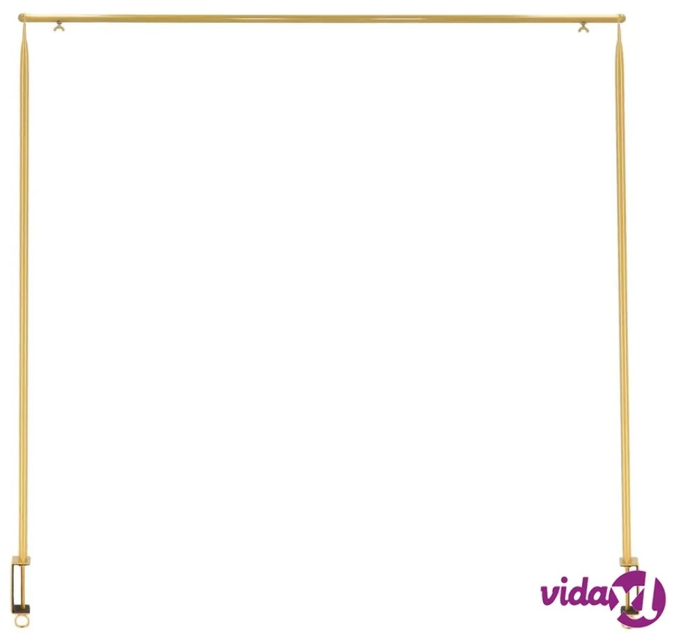 Esschert Design Asta da Tavolo Decorativa con Morsetto Oro