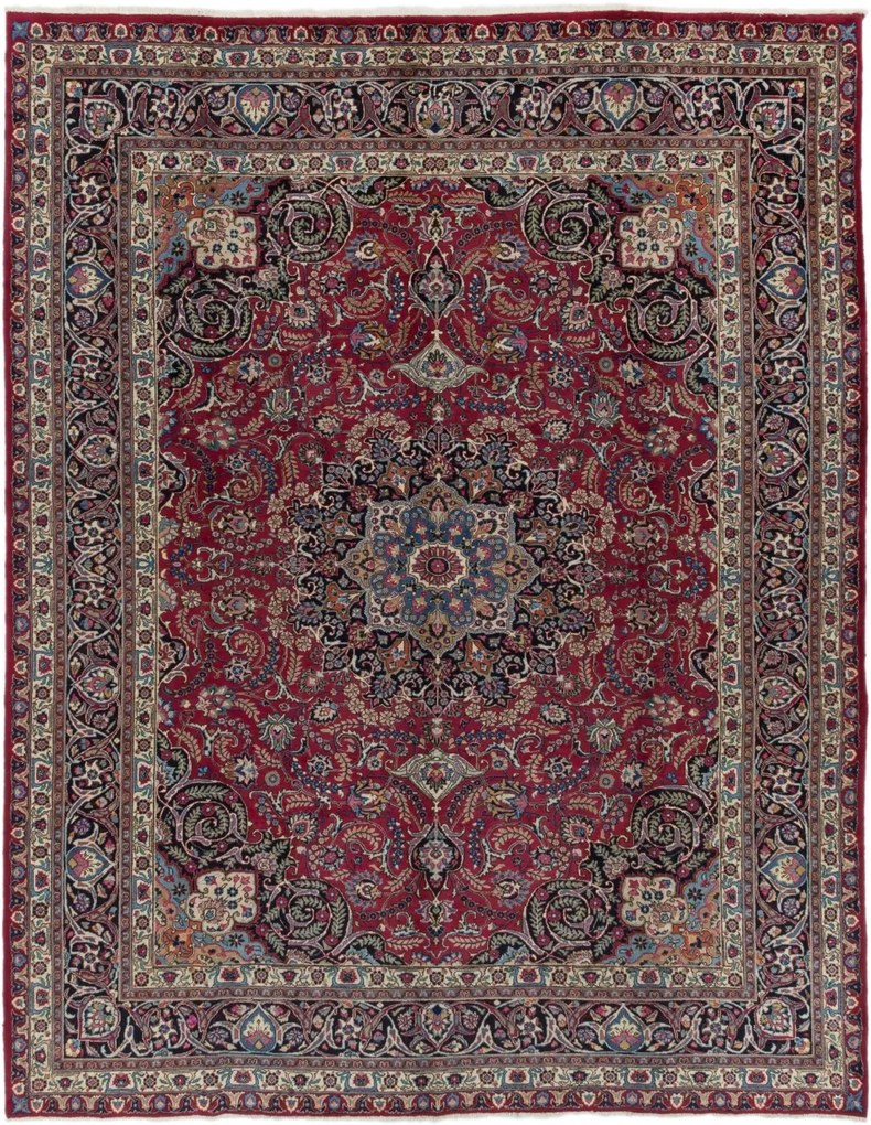 Mashad Tappeto persiano 390x310 (Iran) Annodato A Mano