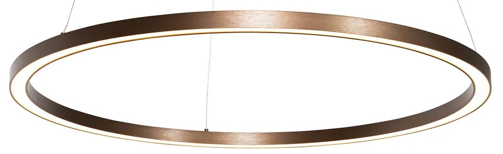 Lampada a sospensione bronzo 80 cm con LED dimmerabile a 3 livelli - Girello