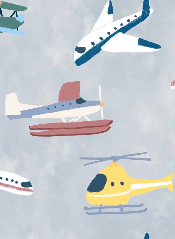 Coordonne Carta da parati Draft Planes - Cloud