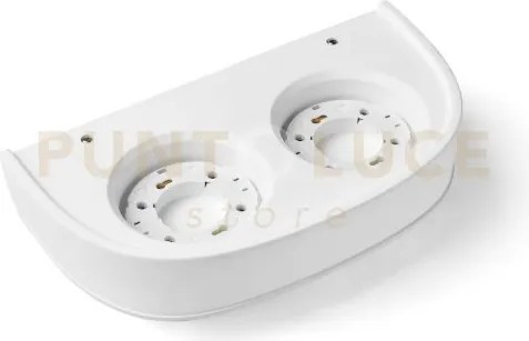 Ellade applique a parete 2 luci attacco gx53 bianco