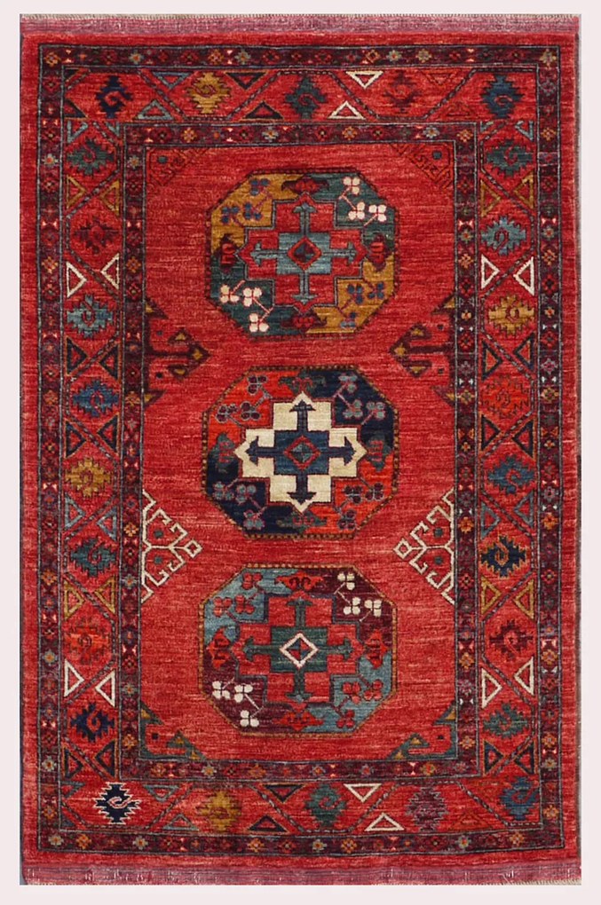 Kazak Tappeto 150x100 (Pakistan) Annodato A Mano