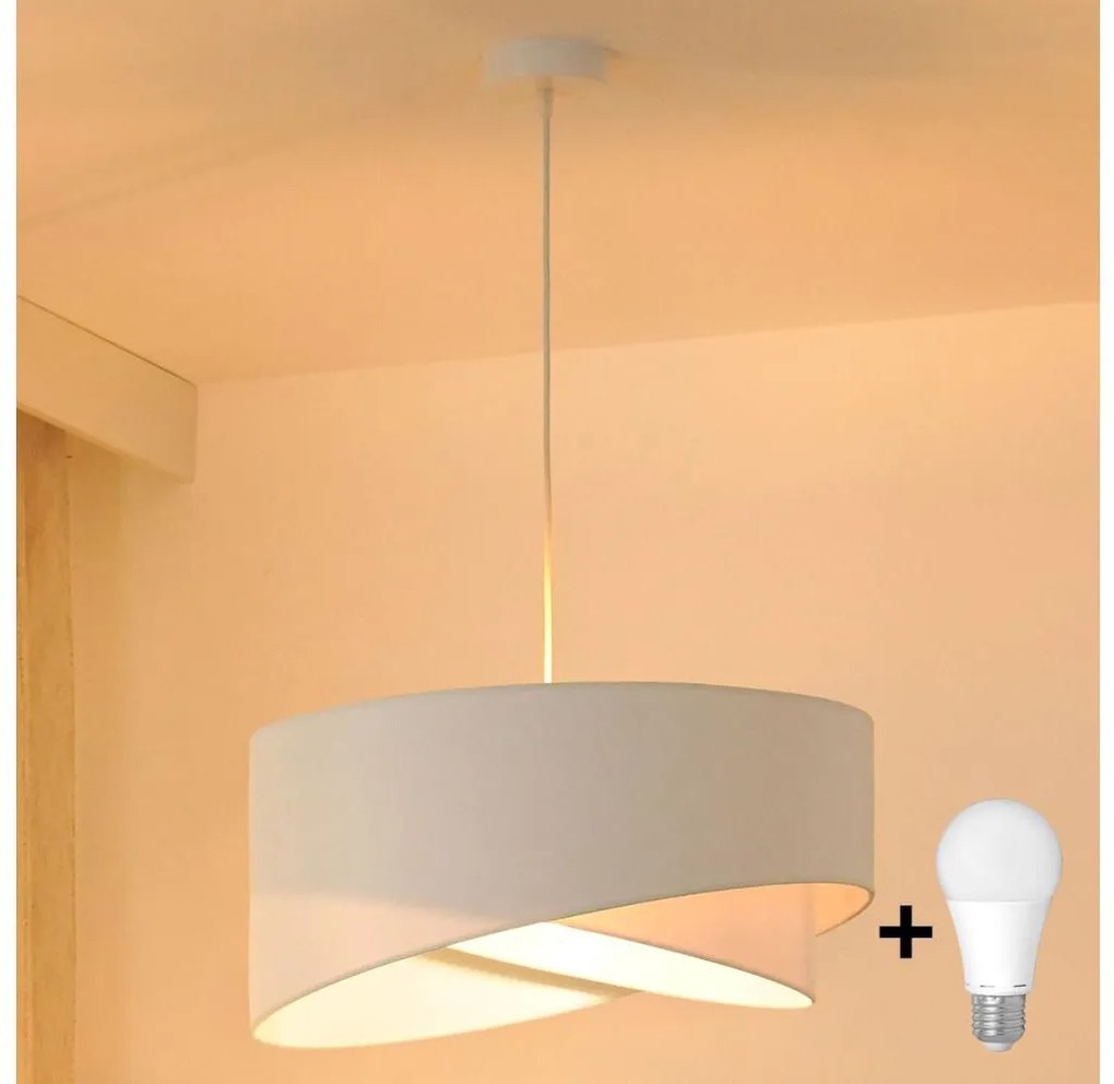 Brilagi - Lampadario LED a sospensione con filo LYRA 1xE27/15W/230V bianco