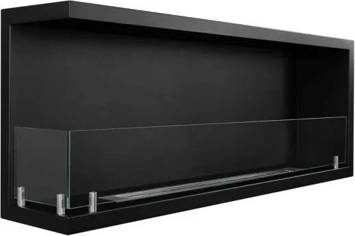 Camino a bioetanolo da incasso ad angolo biocamino angolare 120x45 cm SUTRI 120 SX