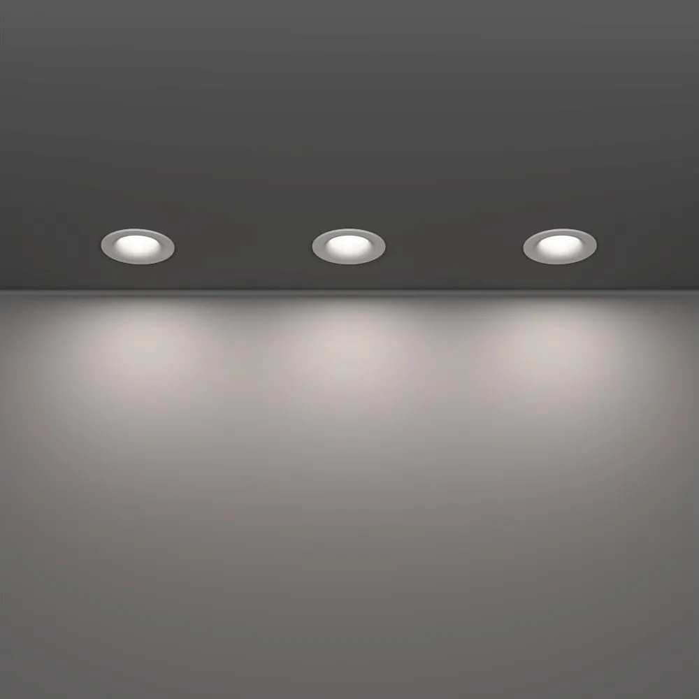 Eglo 902272 - Set 3 faretti LED da incasso per bagno SALABATE LED/4,9W/230V Ø 8,8 cm IP65 bianco