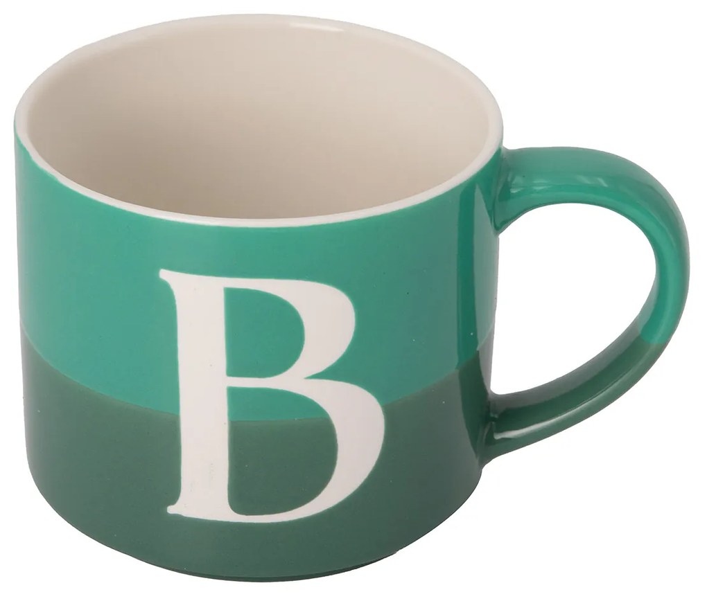 Tazza lettera B verde 400 ml Blend Collection