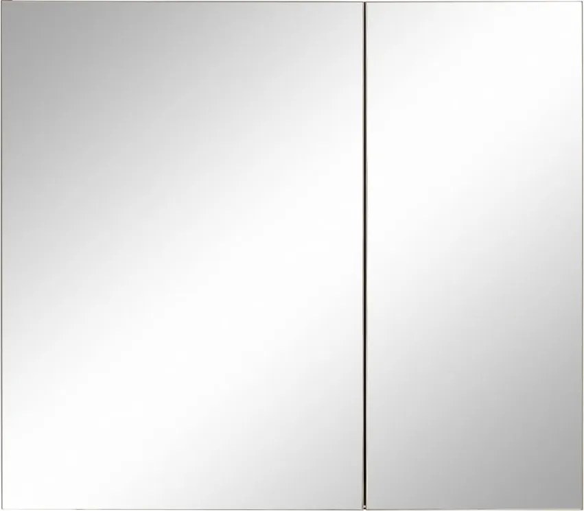 Mobile da bagno a parete grigio con specchio , 80 x 70 cm Wisla - Støraa