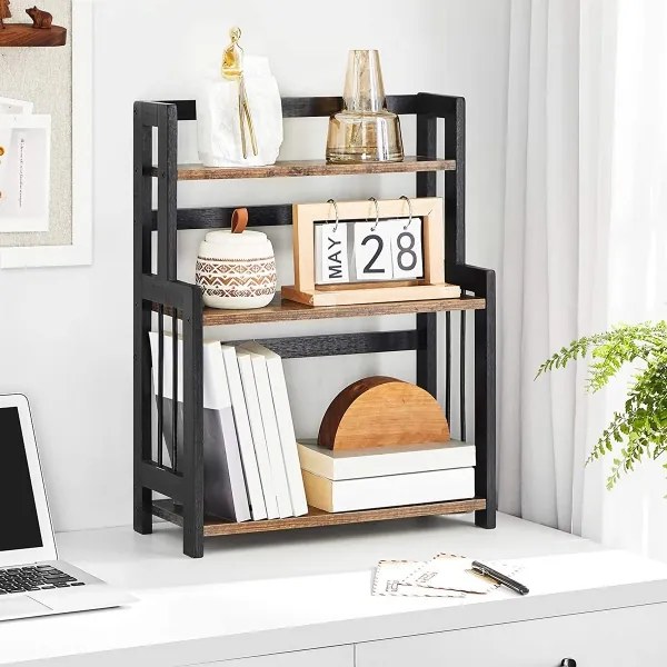 Scaffale a ripiani per cucina MARGE, nero