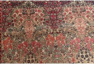 Antik Floreale Rosso Scuro Avorio 138x206 Cm