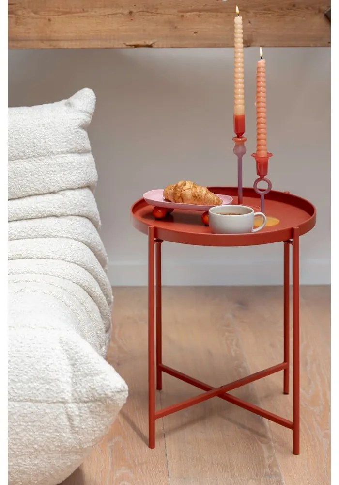 Tavolino rotondo in metallo ø 40 cm Meseta – Leitmotiv