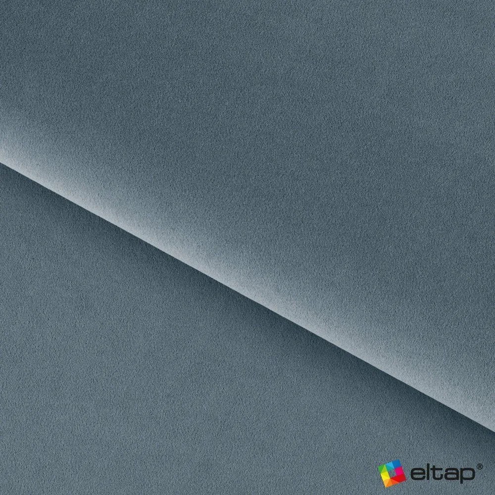 Letto matrimoniale imbottito blu con contenitore e rete inclusi 140x200 cm Plissa – ELTAP