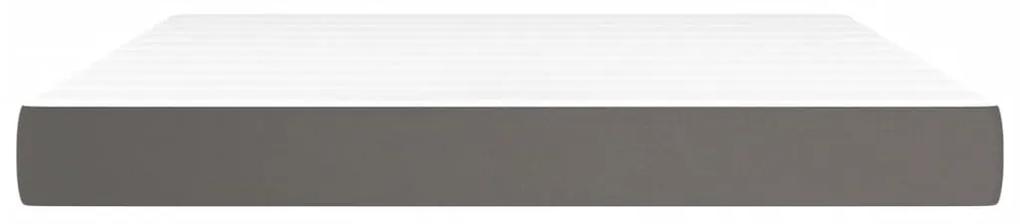 Materasso a molle grigio 160x200x20 cm in similpelle