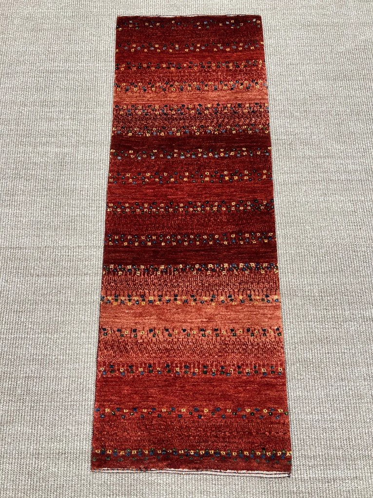 Loribaft Tappeto persiano 50x140 Rosso (Iran) Annodato A Mano