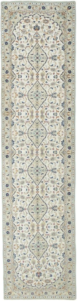 Kashan Tappeto 100 x 400 Beige (Iran) Annodato A Mano
