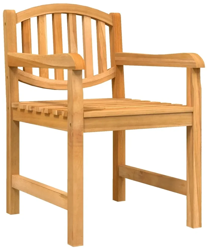 Set da pranzo per giardino 3 pz in legno massello di teak